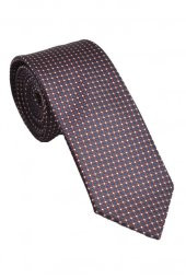 Brianze Kare Desen  Mendilli Kravat thumbnail 2