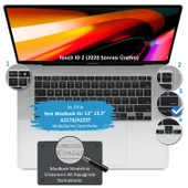 Macbook Air M1 13.3inç Klavye Koruyucu TouchID'li (US-ABD İngilizce) A2179 A2337 ile Uyumlu - 2