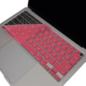 MacBook Air 13 Klavye Koruyucu A2337 A2179 Türkçe Baskılı US İngilizce Enter Ultra İnce Silikon thumbnail 1
