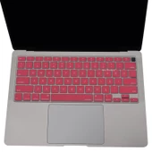 MacBook Air 13 Klavye Koruyucu A2337 A2179 Türkçe Baskılı US İngilizce Enter Ultra İnce Silikon - 5
