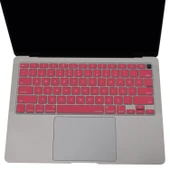 MacBook Air 13 Klavye Koruyucu A2337 A2179 Türkçe Baskılı US İngilizce Enter Ultra İnce Silikon thumbnail 3