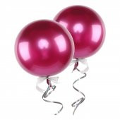 12" Krom Balon Fuşya  - 1