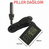 Dijital Ekran Sıcaklık Nem Ölçer - Termometre Higrometre Kuluçka - 1