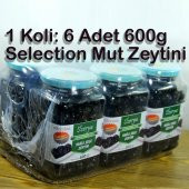 Selection Katkısız Doğal Siyah Yağlı Sele Mut Zeytini 6x600g Cam - 2