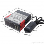 STC 3028 220V Termostat Isı Ve Nem Ölçer Çift Ekran - 2