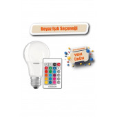 Osram Rgb 9w Uzaktan Kumandalı Renk Değiştiren Led Ampul Beyaz Işık - 2