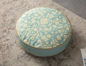 Taşınabilir Dekoratif Yer Minderi Yuvarlak Puf 60 x 60 cm - 1