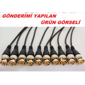 50 Adet HAZIR BNC KABLO BNC JACK CCTV AHD KAMERA DVR NVR BNC Uç - 2