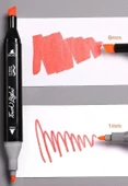 36 lı Çift Tatraflı Marker Kalem Seti Resim Mimari Ve Grafik Tasarım Kalemi Yüksek Kalite - 5