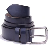 Dagoster DMK26-355 Lacivert 4 cm Suni Deri Erkek Kemer - 4