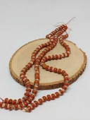 Taba Renk Sırlı Seramik Boncuk Dizi 8-9mm/30cm (54296) thumbnail 1