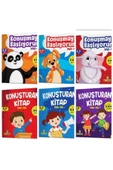 yükselen zeka  yükselen zeka Konuşturan Kitap Ve Konuşmaya Başlıyorum Yaz Sil Serisi 2'li Set - 6 Kitap - 1