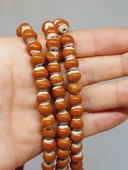 Taba Renk Sırlı Seramik Boncuk Dizi 8-9mm/30cm (54296) thumbnail 2