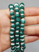 Yeşil Renk Sırlı Seramik Boncuk Dizi 8-9mm/29cm (54304) thumbnail 2