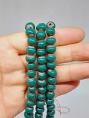 Yeşil Renk Sırlı Seramik Boncuk Dizi 8-9mm/29cm (54300) thumbnail 2