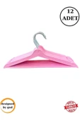 BabyLondy  BabyLondy 12 Adet dolap Içi Düzenleyici Çocuk Elbise Askısı Bebek Askısı Kıyafet Ve Elbise Askısı PEMBE - 1