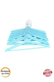 BabyLondy  BabyLondy 12 Adet Dolap Içi Düzenleyici Çocuk Elbise Askısı Bebek Askısı Kıyafet Ve Elbise Askısı Mavi - 3
