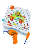 BabyLondy  BabyLondy Creative Mosaic Eğitici 3d Matkaplı Yaratıcı Tamir Seti Geometrik Puzzle Parçalı Çantalı - 2