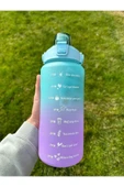 BabyLondy  BabyLondy Motivasyon Su Matarası 2 Litre Sticker Ve Figür Hediyeli! Tritan Spor Matarası Soft Color - 2