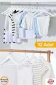 BabyLondy  BabyLondy 24'lü Ahşap Görünümlü Çocuk Elbise Askı Bebek Askısı Kıyafet Ve Elbise Askısı 24 Adet - 1