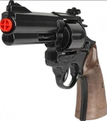 Gonher Revolver 12 li Siyah Mantar Koleksiyon Polis Tabancası - 5