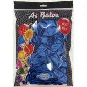 12" As Metalik Balon Koyu Mavi - 1