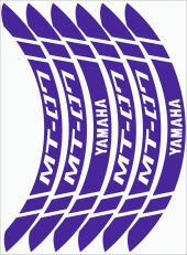 Yamaha MT 07 Jant Şeridi Yeni Model Mavi - 2