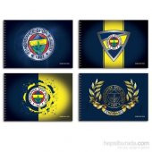 Keskin 300115-65 Fenerbahçe 17x25 cm Resim Defteri 15 Yaprak - 1