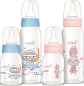 Bebsi Cam Biberon Seti (Mavi - Pembe) (250ML+125ML) (Karma 2 Li Set) - 1