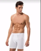 ERDEM 1470 ERKEK LİKRALI UZUN BOXER 6 ADET  M GRi - 1
