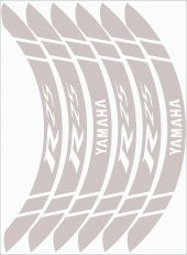 Yamaha YZF R25 Jant Şeridi Reflektif Beyaz - 1