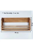 Montessori Duvar Rafı Kitaplık Dekoratif Doğal - 4