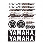 Yamaha YZF R25 Sticker Yazı Seti Beyaz - 1