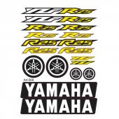 Yamaha YZF R25 Sticker Yazı Seti Sarı - 1