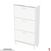 Modilayn VARBİ Kapı Önü 72x127 x26 cm’ lik 3 Düşer Kapak 6 Göz Raf Bölmeli Ayakkabılık thumbnail 9