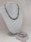 Galaksi Serisi Labradorit Taşı Kolye & Bileklik Seti thumbnail 2