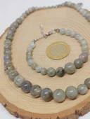 Galaksi Serisi Labradorit Taşı Kolye & Bileklik Seti thumbnail 4