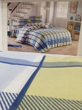 EDA HOME NEVRESİM TAKIMI TEK KİŞİLİK 57528 ELİF MAVİ - 2