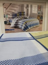EDA HOME NEVRESİM TAKIMI TEK KİŞİLİK 57528 ELİF MAVİ - 5