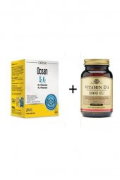 Ocean D3 K2 Damla 20 Ml + Solgar Vitamin D3 1000 Iu 100 Softjel Skt:12/22 - 1