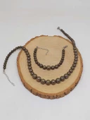 Galaksi Serisi Pirit Taşı Kolye & Bileklik Seti thumbnail 5