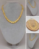 Galaksi Serisi Kalsit Taşı Tasarım Kolye thumbnail 1