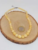 Galaksi Serisi Kalsit Taşı Tasarım Kolye thumbnail 3