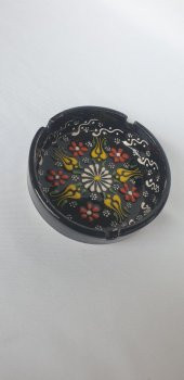 KÜTAHYA SERAMİK SİYAH OSMANLI DESENLİ KÜLLÜK - 1