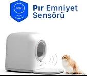 Xenon Smart Akıllı Otomatik Kedi Tuvaleti 60L Koku ve UV Sterilizasyonu Mobil App ile Kontrollü Kum Kabı X8620 - 3