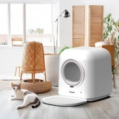 Xenon Smart Akıllı Otomatik Kedi Tuvaleti 60L Koku ve UV Sterilizasyonu Mobil App ile Kontrollü Kum Kabı X8620 - 2