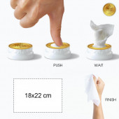 Pufai Puff Clean Deri Çanta Ayakkabı Cüzdan Ceket Koltuk Temizleme Mendili İz Bırakmaz 24 Kapsül 1 Kutu - 4