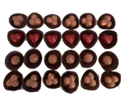 Chocoluxtr 24 Handmade-El Yapımı Karamel Dolgulu Fındıklı Spesiyal Belçika Çikolatası-24 lü - 1