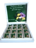 Chocoluxtr 16 Madlen Handmade - Öğretmenlerimize Özel El Yapımı Belçika Çikolatası-16 lı - 1