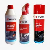 Würth deri besleyici + koku giderici + temizleme köpük 500ml (3 lü set) - 1